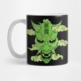 Japan Oni Mask Green Mug